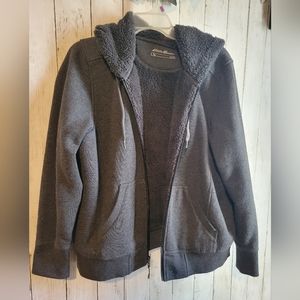 Eddie Bauer hooded full zip sweatshirt.